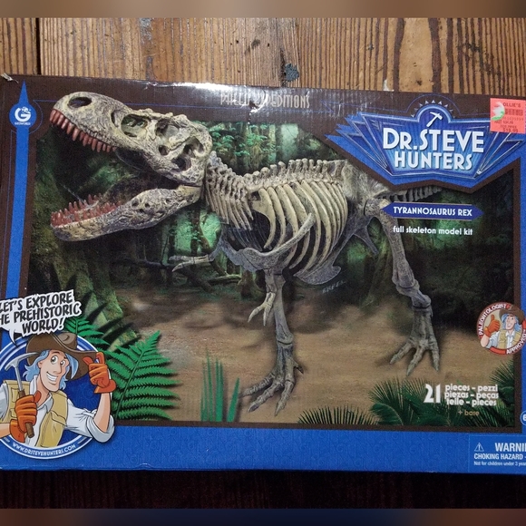 Geoworld Dr. Steve Hunters Paleo Expeditions T-Rex Full Skeleton DIY Building Ki